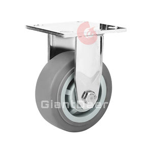 Roda giratória de aço inoxidável, boa qualidade 4x2 5x2 6x2 8x2 roda resistentes tpr - Product Image 4