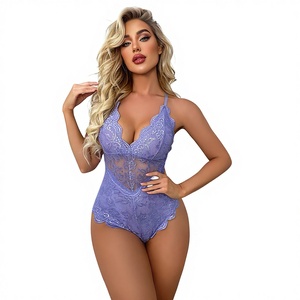 Body de Encaje Transparente sin Costuras KISS ME ANGEL, Body Ultrafino de una Pieza, Lencería Sexy para Mujer Madura para la Primera Noche - Product Image 1