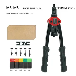 Manual Riveting <b>Tool</b> Threaded Insert Riveter Steel <b>Hand</b> <b>Tool</b> with Hex Handle and Installer for Metal Assembly - Product Image 4
