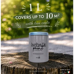 05 คอนกรีต 1 ลิตร ลาชัค วิวัฒนาการของสีชอล์ก จุดที่ชอล์กผสมเรซิน: สีชอล์กเรซินไฮบริด ผลิตในอิตาลี - Product Image 2