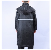 Imperméable de sécurité en tissu Oxford pour homme et femme, une pièce, long, intégral, réfléchissant, double couche, épaissi, imperméable