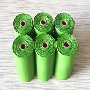 Prêt à expédier le sac poubelle jetable biodégradable vert noir crème coloré sac poubelle doux parfum pour chiens PP <span class=keywords><strong>plastique</strong></span> 1 tonne quantité minimale de commande - Product Image 5