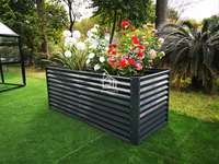 Bac à légumes rectangulaire en métal surélevé pour l'extérieur, en acier galvanisé, pour la culture des légumes, 90*150*60CM