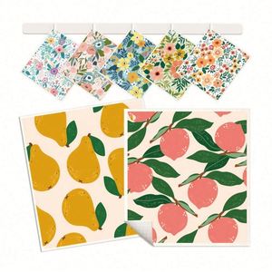 Paños de Cocina Suecos Ecológicos con Diseño Floral y de Frutas, Personalizables al por Mayor, Biodegradables, de Celulosa - Product Image 1