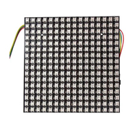 Bande LED RGB programmable flexible DC5 WS2812B/SK6812 8x8 avec 64 LED, télécommande en cuivre, éclairage paysager