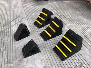 Heavy Duty 250*250*190MM Portable Rubber Car Stopper、CEゴムホイールぎっしり - Product Image 5