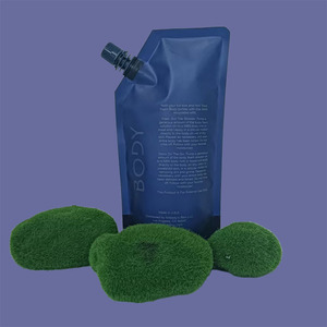 Personalizado impreso reciclable PE cosmético cuerpo tóner huecograbado espuma piel desintoxicante boquilla bolsa para el cuidado de la piel - Product Image 2