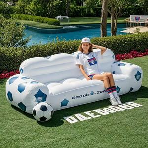 Sofá Inflable Portátil Moderno, Cama de Camping Cómoda para Exteriores, Silla de Masaje Plegable Impermeable para 3 Personas - Product Image 2