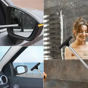 Kleine Auto Rakel Teleskop Lang griff Auto Seitens piegel Clean Tool Auto Rückspiegel Wischer