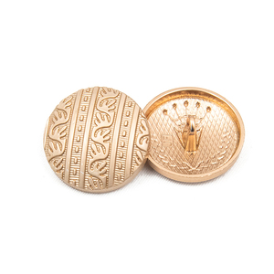 Boutons à tige de formes irrégulières personnalisés en usine, accessoires de couture, boutons métalliques en Zamac doré pour vêtements - Product Image 5