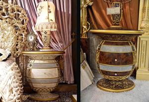<span class=keywords><strong>Letto</strong></span> King Size in Legno Massello Stile Reale Europeo con Testiera Trapuntata, <span class=keywords><strong>Letto</strong></span> King Size Intagliato Dorato per Hotel e Ville - Product Image 2