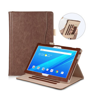Funda magnética con bolsillo para <span class=keywords><strong>Lenovo</strong></span> Tab M10, <span class=keywords><strong>TB</strong></span>-<span class=keywords><strong>X505F</strong></span>, 10,1 ", correa de mano, de cuero, para <span class=keywords><strong>Lenovo</strong></span> P10 <span class=keywords><strong>TB</strong></span>-X705F - Product Image 1