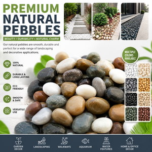 <span class=keywords><strong>Galets</strong></span> de rivière naturels en gros, couleurs mélangées, 2-5 cm, pierres décoratives pour <span class=keywords><strong>jardin</strong></span>, gravier de paysagisme - Product Image 1