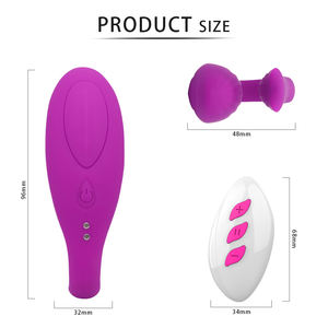 Schöne Meerjungfrau geformte USB magnetische wiederauf ladbare elektrische Fernbedienung <span class=keywords><strong>Vibrator</strong></span> Sexspielzeug für Frauen und Männer - Product Image 4