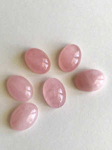 Cabujones de piedras preciosas calibradas de forma ovalada de morganita rosa de alta calidad, fabricación de joyas, cabujón de piedras preciosas sueltas - Product Image 2