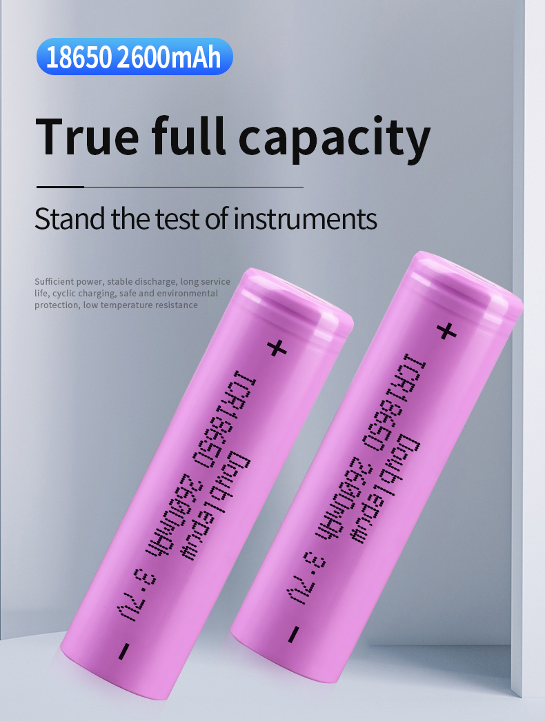 LiFePO4 Lithium Battery Wholesale High Capacity 18650 Cell Rechargeable 3.7V 2000mAh 2400mAh 3200mAh Li-ion Battery Cell