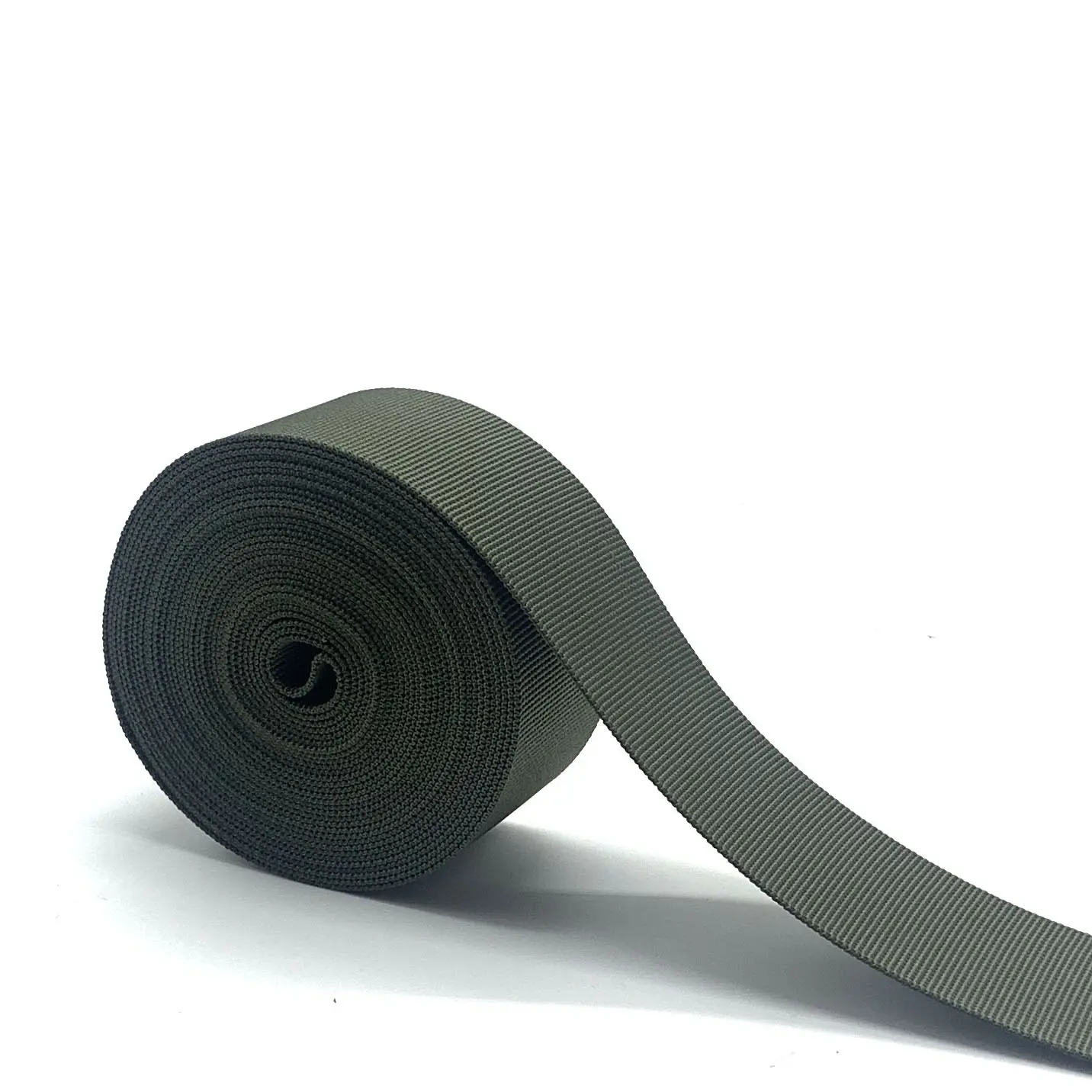 Custom 10mm-100mm Heavy Duty Green Nylon Webbing strong polyester/Nylon Tactical Belt Webbing Strap for bag webbing straps