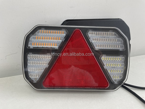Feu arrière multifonction à LED pour <span class=keywords><strong>remorque</strong></span> <span class=keywords><strong>de</strong></span> camion <span class=keywords><strong>avec</strong></span> frein et <span class=keywords><strong>plaque</strong></span> d'immatriculation pour véhicules-État neuf - Product Image 3