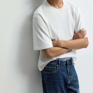 100% Combed Compact Cotton Breathable Blank Oversized Men T-Shirt Plus Size Short Sleeve Crew Neck Streetwear Casual Daily Wear - Product Image 4