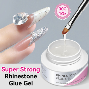 BORN PRETTY - Pegamento para <span class=keywords><strong>Uñas</strong></span> en Gel <span class=keywords><strong>con</strong></span> Diamantes de Imitación, 30 g, Transparente, Sin Necesidad de Limpiar, Adhesivo Superfuerte para Decoración de <span class=keywords><strong>Uñas</strong></span>, Pegamento para Gemas para Esculpir en 3D - Product Image 1