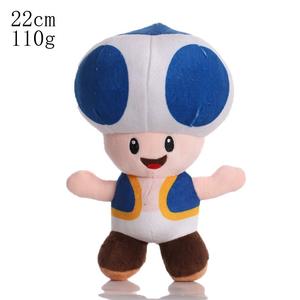EN STOCK Lindos Peluches de <span class=keywords><strong>Toad</strong></span> Azul Kawaii de 8 Pulgadas, Juguetes de Peluche para Máquina de Garras, Juguetes de Anime de Dibujos Animados para Niños, <span class=keywords><strong>Super</strong></span> <span class=keywords><strong>Mario</strong></span> - Product Image 1