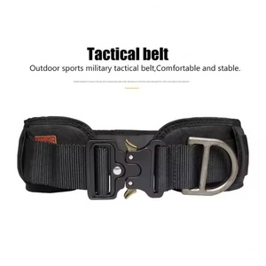 Ceinture tactique de sécurité en nylon durable AmpsafeX avec étui à arme à feu, réglable, pour la chasse, couleur noire personnalisable, unisexe, vente en gros - Product Image 3