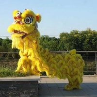 QUTENG lion danse tête costume magicien costume pour enfants nouvel an célébration lion danse