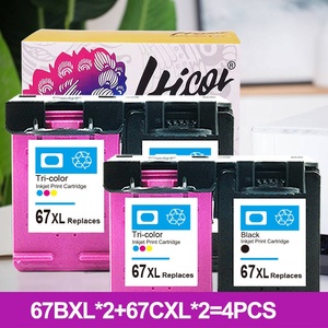 Hicor 67XL 67 XL <span class=keywords><strong>Cartouche</strong></span> d'encre remanufacturée couleur Premium pour HP67XL HP67 pour <span class=keywords><strong>imprimante</strong></span> à jet d'encre <span class=keywords><strong>HP</strong></span> Pro 6400 Deskjet 1200 <span class=keywords><strong>2700</strong></span> - Product Image 2
