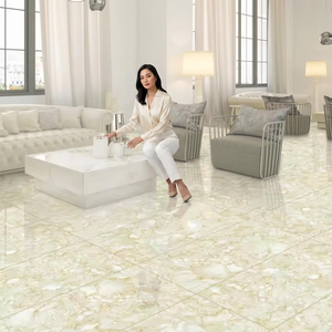 Azulejos de Porcelana Brillante con Efecto Mármol Verde Alexina, 24x48 Pulgadas, Colección Premium de Superficies de Cerámica para Pisos - Product Image 6