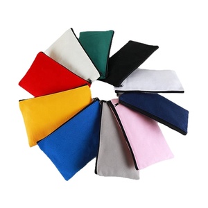 Pochette zippée en toile écologique avec logo personnalisé, motif imprimé, étui à crayons, trousse de maquillage multi-usages, sac de rangement portable - Product Image 1