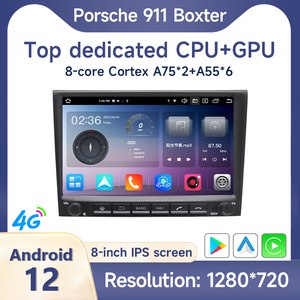 8'' 7862 Android13.0 4G 64G/8G 128G Radio multimediale per auto GPS 4G WiFi Carplay per <span class=keywords><strong>Porsche</strong></span> 911 Cayman <span class=keywords><strong>Boxster</strong></span> 987 997 lifting 2005-2012 - Product Image 2