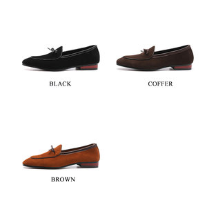 Scarpe da smoking da <span class=keywords><strong>uomo</strong></span> in vera pelle nera, taglie grandi 37-48, <span class=keywords><strong>mocassini</strong></span> a punta, scarpe eleganti da cerimonia - Product Image 6
