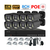 Système de caméra de surveillance CCTV TSEye 2MP 5MP 8CH XVR DVR AHD avec vision nocturne, grand angle, couleur intégrale, suivi de mouvement humain