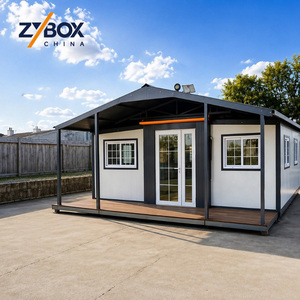 ZYBOX OEM Casa Container Espandibile Portatile Effetto Legno Prefabbricata Modulare Tiny Home per Unità Vacanza in Nuova Zelanda - Product Image 1