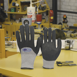 NMsafety Gants de construction enduits de <span class=keywords><strong>latex</strong></span> froissé de calibre 18 Gants résistants à l'aiguille Handjob Niveau 5 Gants personnalisés pour homme - Product Image 3