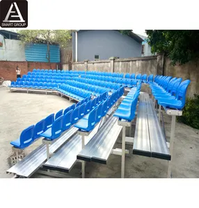 Gradinate a forma di U smontabili all'aperto protezione UV sedie da stadio in plastica HDPE in vendita