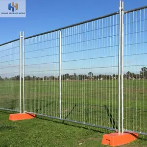 ऑस्ट्रेलिया मानक 2100x2400 मिमी गैल्वेनाइज्ड वेल्डेड अस्थायी बाड़ आसानी से इकट्ठे उच्च गुणवत्ता वाले स्टील सुरक्षा बाड़ पैनल
