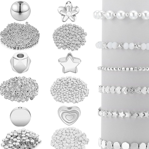 Cuentas espaciadoras estrella bola redonda Rondelle facetado espaciador corazón flor cuentas para pulsera pendiente collar fabricación de joyas - Product Image 3