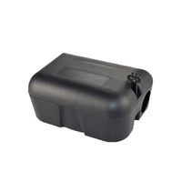 Station d'appât en plastique noir pour souris, rat, utilisation pour jardin extérieur