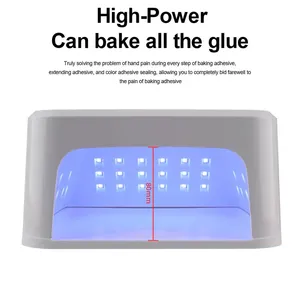Lampe UV à 45 LED pour ongles, séchoir à ongles haute puissance avec écran LCD intelligent, lampe de séchage pour gel, base amovible, outil de pédicure pour la maison - Product Image 5