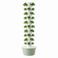 Kit de tour aéroponique à 10 niveaux avec réservoir de 30L - Système de jardin vertical avec 40 sites pour plantes et pompe submersible