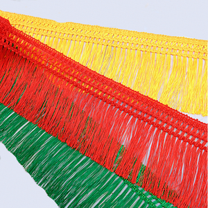 12m 13cm lebar grosir Polyester renda memangkas Strip rumbai pita rajutan tahap pakaian tirai Row Latin Dancewear rumbai pinggiran - Product Image 2