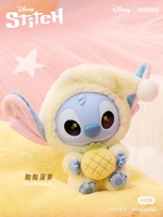 Figurine en peluche PVC Genuine Stitchh Eat Something Sleep, jouet de mode mignon de dessin animé, lot de 6 pièces, boîte mystère surprise