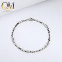 Bracelet tubulaire enveloppant en acier inoxydable, durable et inaltérable, pour homme, usage quotidien, bijoux de poignet à superposer, articles en gros