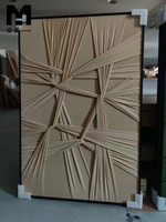 Art mural texturé de haute qualité, peinture sur toile tendue 3D, décoration artistique en tissu de style bohème pour le salon