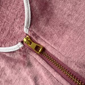 ชุดคลุมอาบน้ำผ้าคอรัลฟลีซสำห<span class=keywords><strong>รับ</strong></span>ผู้หญิง แบบมีซิปด้านหน้า คอวี นุ่มสบาย สีชมพูอ่อน เหมาะสำห<span class=keywords><strong>รับ</strong></span>เจ้าสาว สปา หรือใส่ในชีวิตประจำวัน - Product Image 2