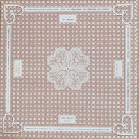 Nouveau 2026 Tapis de Mahjong Américain Style Niche, Housse de Table de Jeu de Luxe Imperméable, Tapis de Jeu Carré 33 pouces en Néoprène avec Sac
