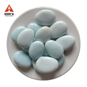 <strong>Good</strong> Quality Yuhua Pebbles Engraving Glass <strong>River</strong> Stones Glass <strong>Stone</strong> Without Hole - Product Image 1