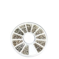 Vis de charnière pour lunettes de loisirs Laishi, anti-rouille, tailles assorties, emballage personnalisé OEM, pièces de réparation pour lunettes, vente en gros Chine