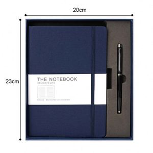A5 Printed Logo Customized PU Leather Diary Daily Monthly <b>Planner</b> <b>Journal</b> Pu Hardcover Notebook Gift Box Set With Pen - Product Image 5